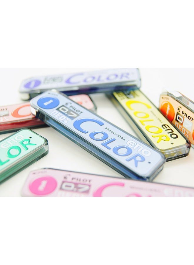 Stationery JP قلم رصاص ميكانيكي بايلوت كولور إينو، 0.7 مم، 8 ألوان، قابل لإعادة التعبئة، كتابة سلسة، خفيف الوزن - Image 4