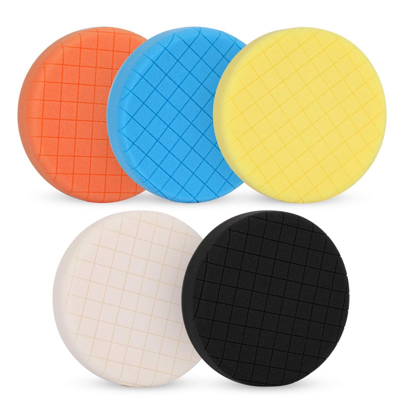 AVID POWER 6 Inch Buffing Polishing Pads 5Pcs for 6 Inch Backing Plate, Compound Buffing Sponge Pads for Car Buffer Polisher Compounding, Polishing and Waxing - Image 1