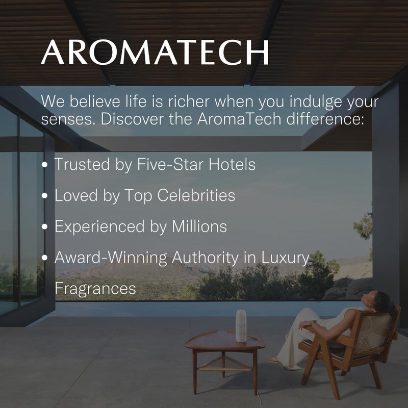 AromaTech Santal Aroma Essential Oil Blend: Luxury Hotel Inspired Aromatherapy with Amber, Vanilla, Cedar & Sandalwood for Ultrasonic Diffusers & Nebulizers - 16 fl oz, 500 ml - Image 4