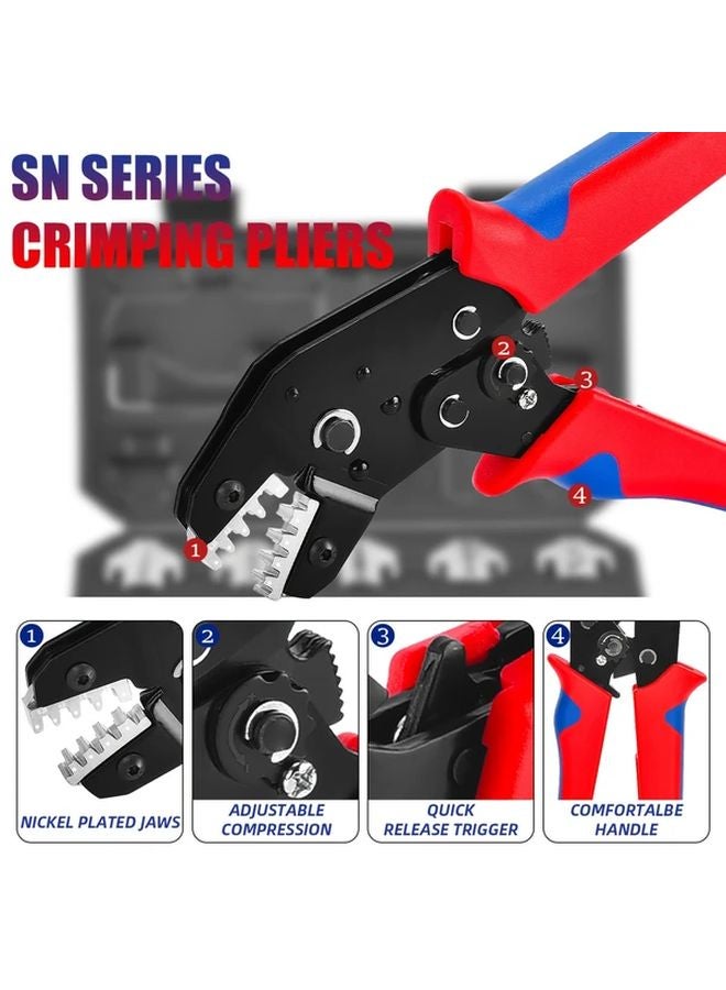 Clamp Plus 6 In 1 Manual Crimping Tool Kit With Interchangeable Dies Open Barrel - Image 5