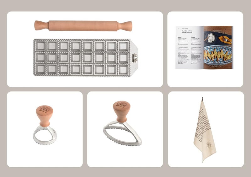 Marcato BPRAVDIS Ravioli Kit Aluminium and Wood Neutral - Image 2