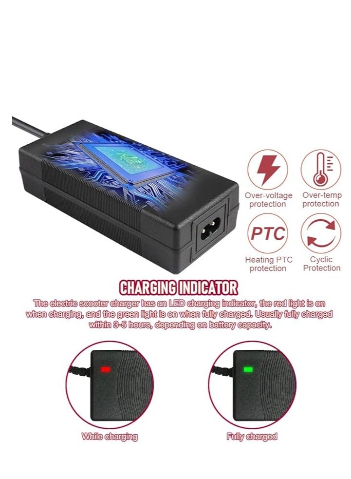 Charger for Xiaomi M365, 42V 2A AC Scooter Chargers for Xiaomi M365/Pro/Mi 3/1s, Universal Electric Scooter Charger, Battery Adapter Charger for Xiaomi M365  - Image 2