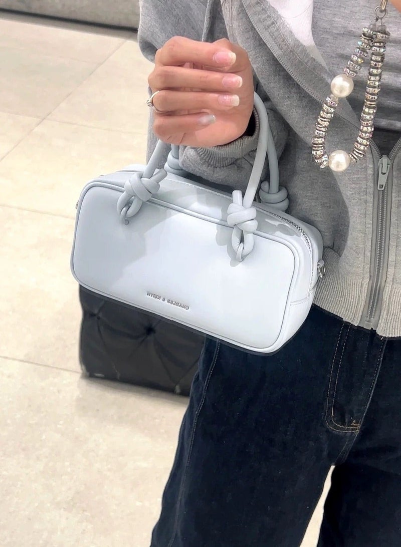 Charles & Keith Sammie Knotted-Handle Elongated Bag - Image 4