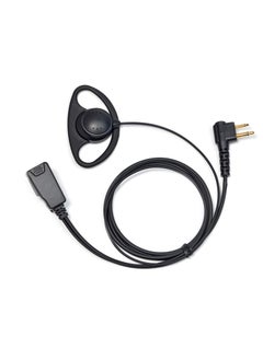 Excefore 2 Pin D Shape Radio Earpiece, Compatible with Motorola CP040 DP1400 GP88 GP300 XT420 XT460 Hytera PD405 PD505 BD505 Walkie Talkie, Ear Piece with Mic and PTT, Suitable for Security, Hiking  - Image 1