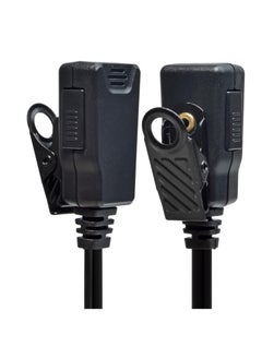 Excefore 2 Pin D Shape Radio Earpiece, Compatible with Motorola CP040 DP1400 GP88 GP300 XT420 XT460 Hytera PD405 PD505 BD505 Walkie Talkie, Ear Piece with Mic and PTT, Suitable for Security, Hiking  - Image 4