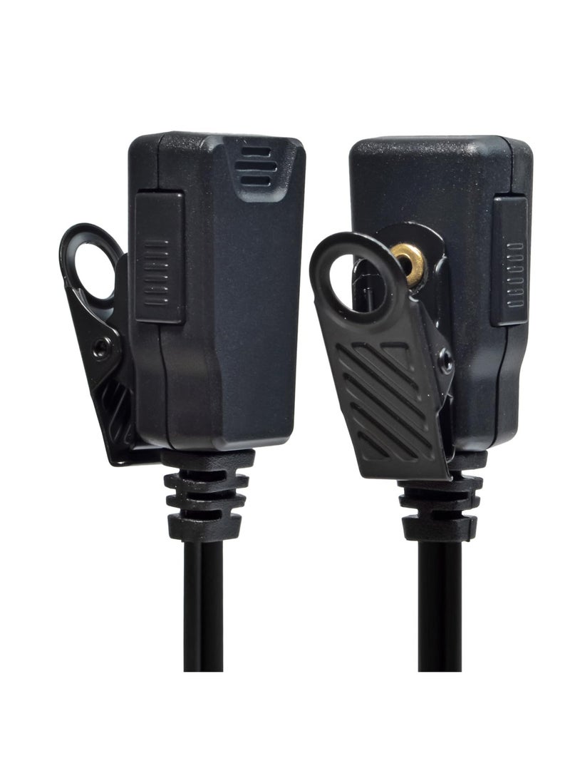 Excefore 2 Pin D Shape Radio Earpiece, Compatible with Motorola CP040 DP1400 GP88 GP300 XT420 XT460 Hytera PD405 PD505 BD505 Walkie Talkie, Ear Piece with Mic and PTT, Suitable for Security, Hiking  - Image 4