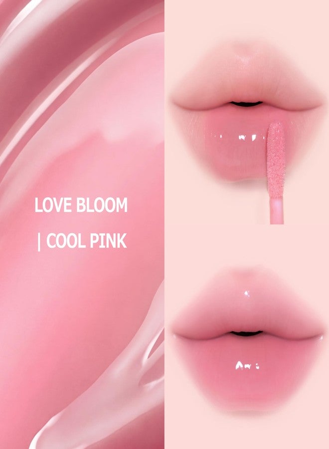 تاتش إن سول أحمر شفاه TOUCH IN SOL Glassy Color Lip - مرطب زيتي للشفاه، لون مرطب، لمعان غير لزج، لون قابل للتكثيف، خفيف الوزن ومريح، مكياج كوري (Love Bloom (Cool Pink)) - Image 2