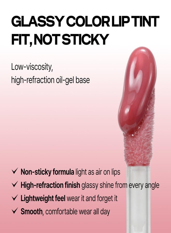تاتش إن سول أحمر شفاه TOUCH IN SOL Glassy Color Lip - مرطب زيتي للشفاه، لون مرطب، لمعان غير لزج، لون قابل للتكثيف، خفيف الوزن ومريح، مكياج كوري (Love Bloom (Cool Pink)) - Image 3