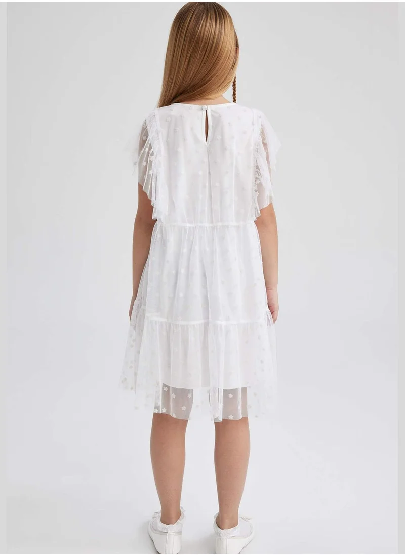 DeFacto Girl Short Sleeve Knitted Dress
