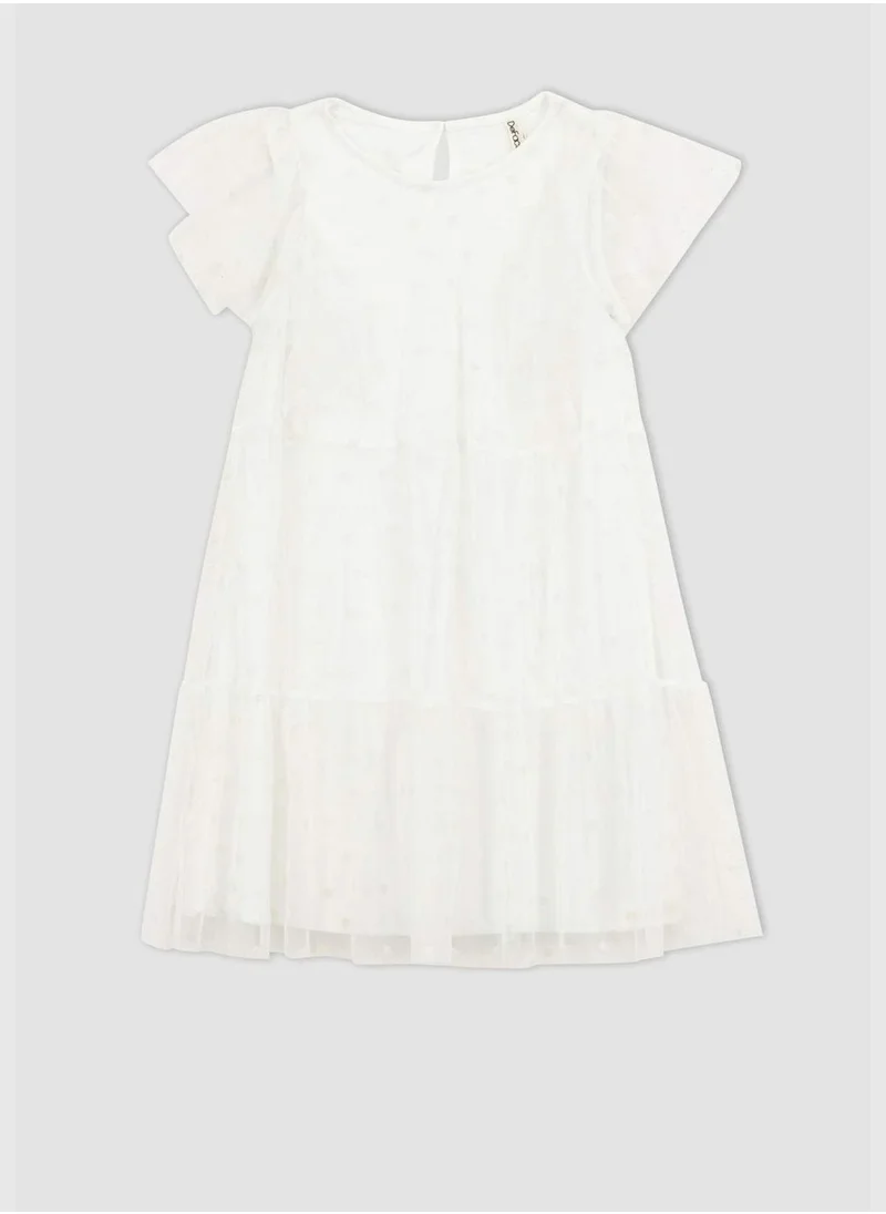 DeFacto Girl Short Sleeve Knitted Dress