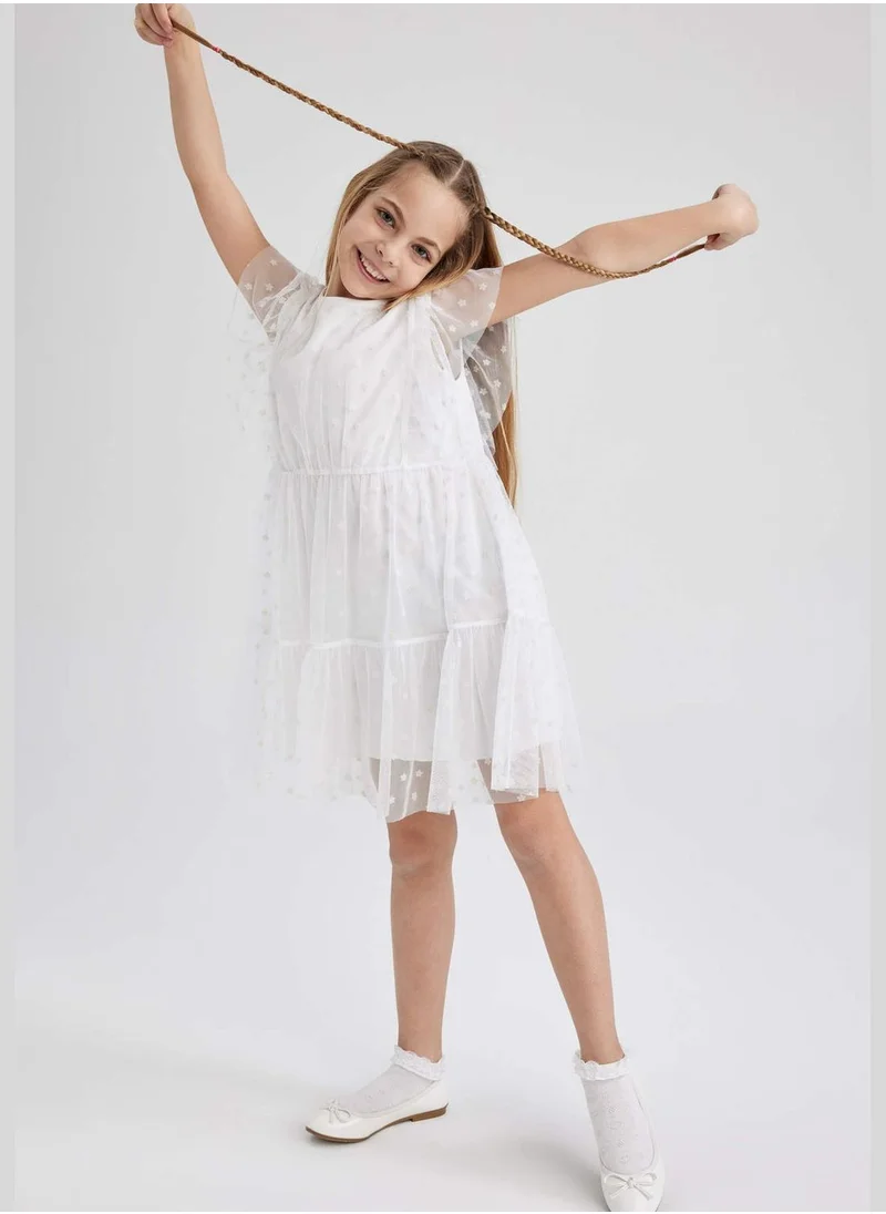 DeFacto Girl Short Sleeve Knitted Dress