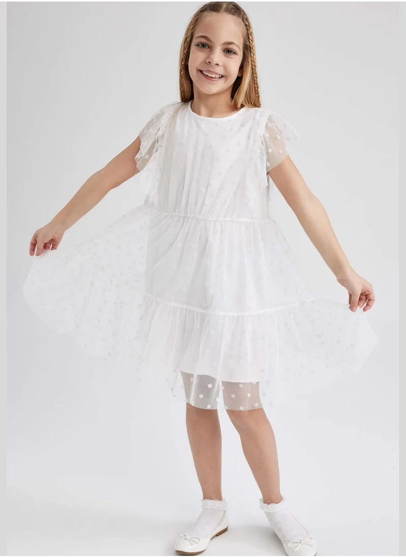 DeFacto Girl Short Sleeve Knitted Dress