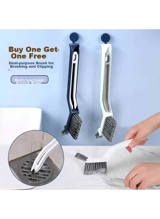 Dipple Dipu'er Corner Gap Brush, 2-pack, Multifunctional Long Strip Bathroom Brush, Floor Gap Brush, Sink And Toilet Brush - Image 4