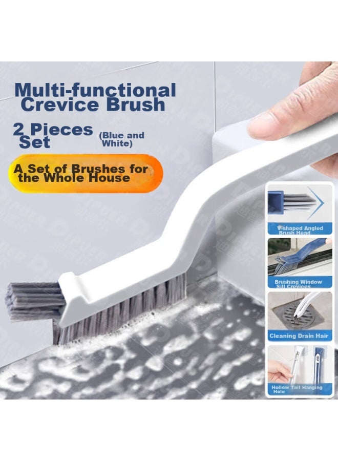 Dipple Dipu'er Corner Gap Brush, 2-pack, Multifunctional Long Strip Bathroom Brush, Floor Gap Brush, Sink And Toilet Brush - Image 1
