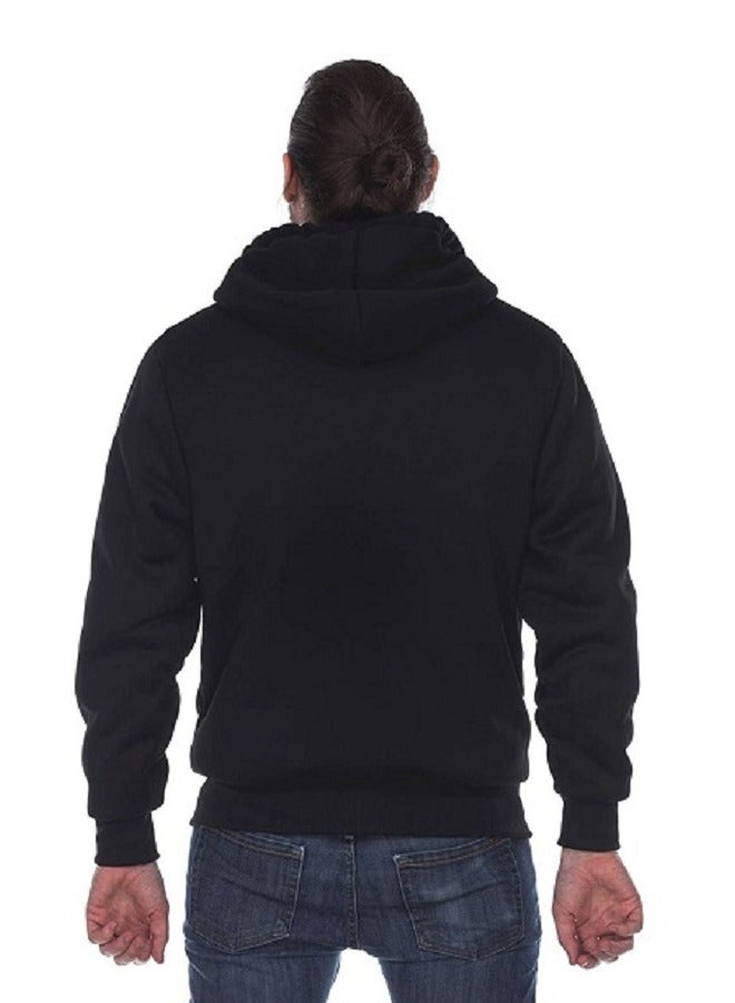 عام سويت شيرت بغطاء للرأس بسحاب كاجوال - Image 2