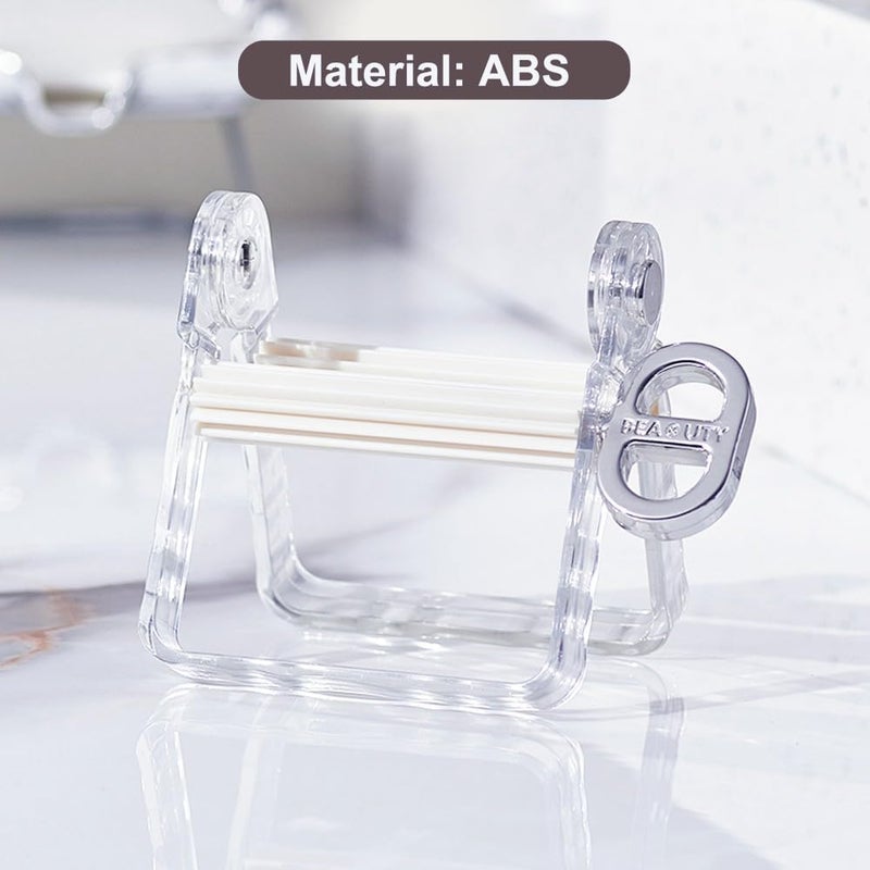 XYKEEY Toothpaste Squeezer, Metal Toothpaste Tube Squeezer Paint Tube Wringer for Artist, Hair Salon, Painter… (Transparent) - Image 4