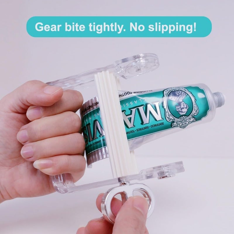 XYKEEY Toothpaste Squeezer, Metal Toothpaste Tube Squeezer Paint Tube Wringer for Artist, Hair Salon, Painter… (Transparent) - Image 5