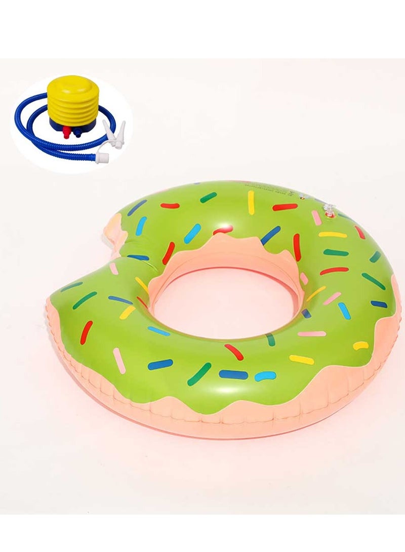 Loquat Inflatable Doughnut Shaped Floating Ring Green - Image 1