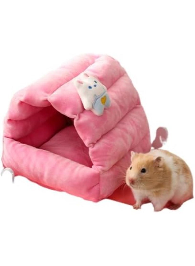 Warm Print Pet Product Small Animal Pet Hamster House Sleeping Bed Bird Cotton Nest,Cotton Nest Powder