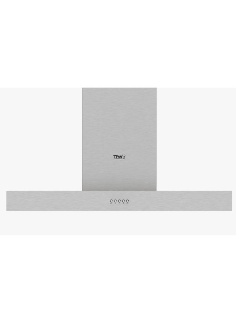 تيفا شفاط ديكوري، 90 سم، ستانلس ستيل، قوة الشفط 850 م³/ساعة، 3 سرعات، T90-PB-850-IX - Image 1
