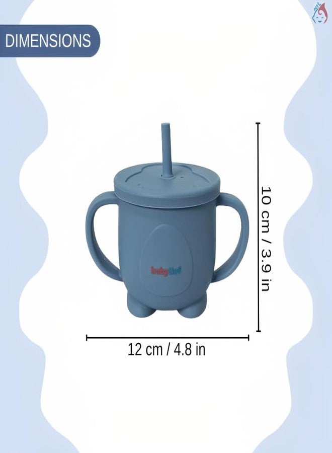 Babylief Silicone Snack Cup (Powder Blue) - Image 4