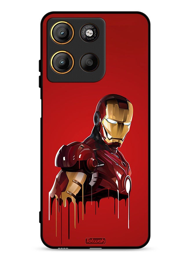Tolwak Motorola Moto G15 Protective Case Cover Iron Man Art