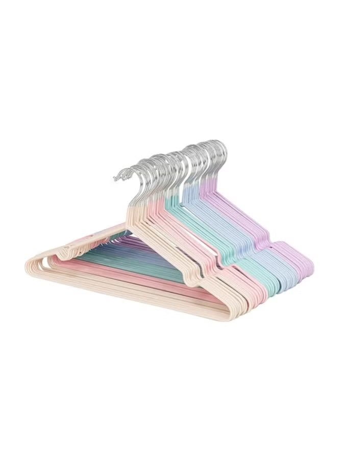 10pcs Clothes Hanger 40*20cm Home Non-slip Metal Drying Rack - multi color - Image 1