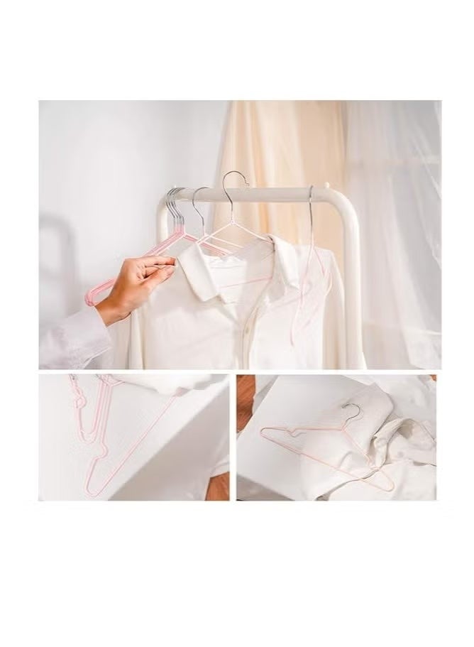 10pcs Clothes Hanger 40*20cm Home Non-slip Metal Drying Rack - multi color - Image 2