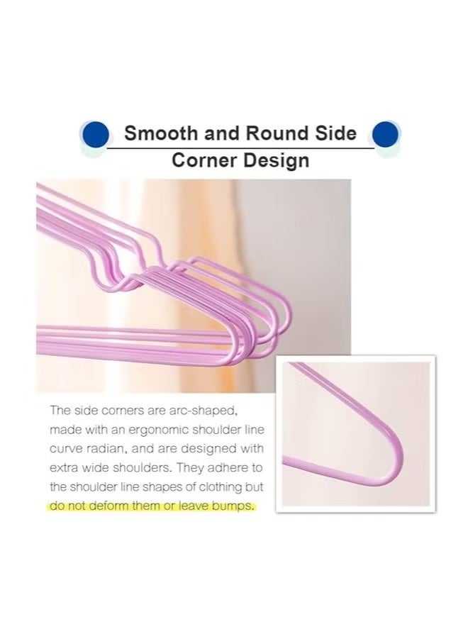 10pcs Clothes Hanger 40*20cm Home Non-slip Metal Drying Rack - multi color - Image 4