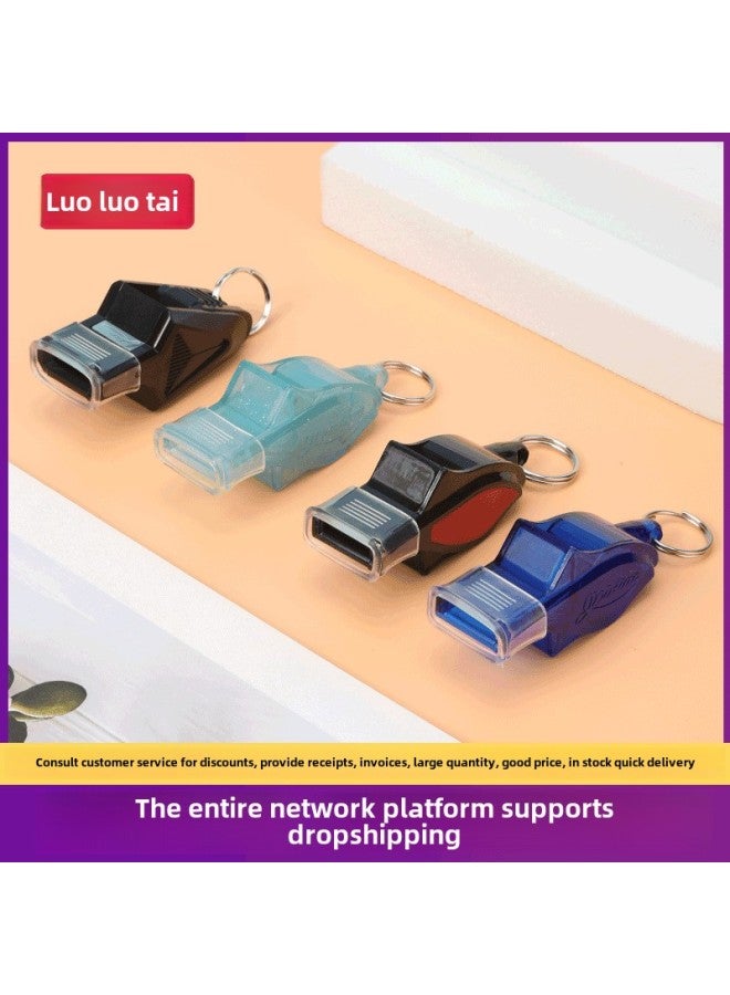 Generic Whistle PE Teacher Super Loud Super Whistle Basketball Referee Special Dolphin Professional Life-saving Survival Football Whistle-Color:Third Generation Whistle-black - Image 2