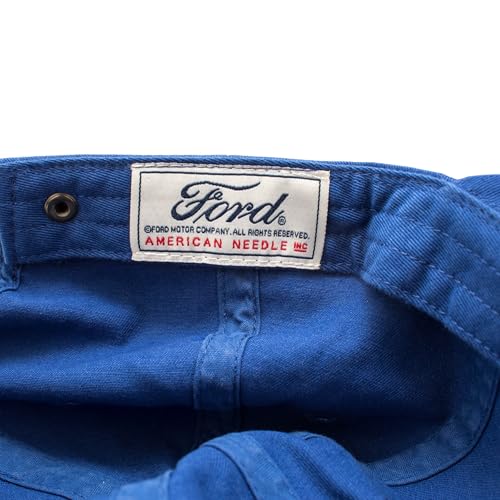 AMERICAN NEEDLE Ford Motor Co Classic Script Baseball Hat, Royal Blue, Adjustable New - Image 5