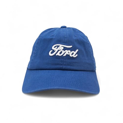 AMERICAN NEEDLE Ford Motor Co Classic Script Baseball Hat, Royal Blue, Adjustable New - Image 2