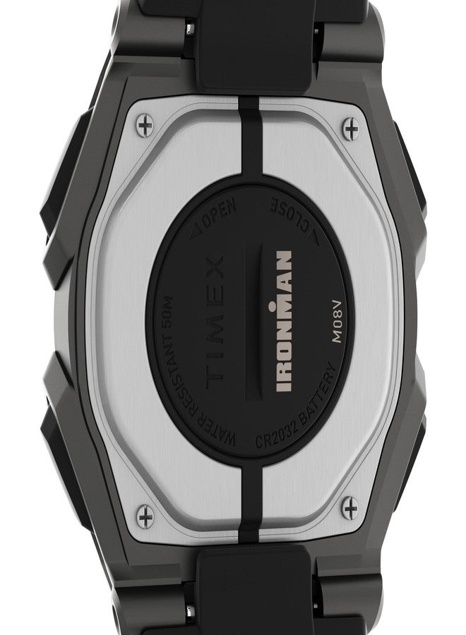 Timex Men's Ironman Classic 43mm Watch with Activity Tracking, Workout Mode and Heart Rate, Black/Orange, 8 Inches - Image 4