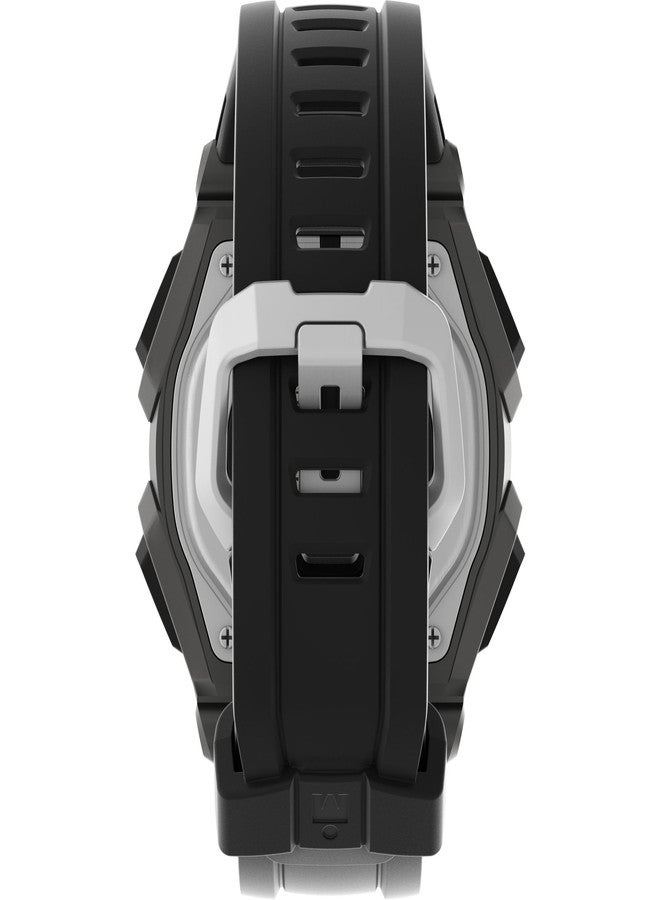 Timex Men's Ironman Classic 43mm Watch with Activity Tracking, Workout Mode and Heart Rate, Black/Orange, 8 Inches - Image 3