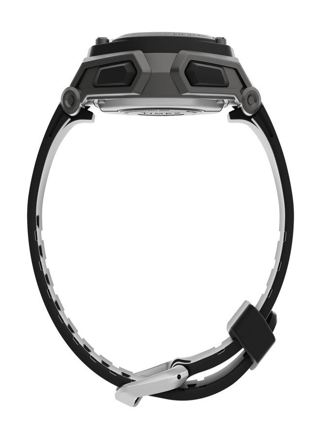 Timex Men's Ironman Classic 43mm Watch with Activity Tracking, Workout Mode and Heart Rate, Black/Orange, 8 Inches - Image 2