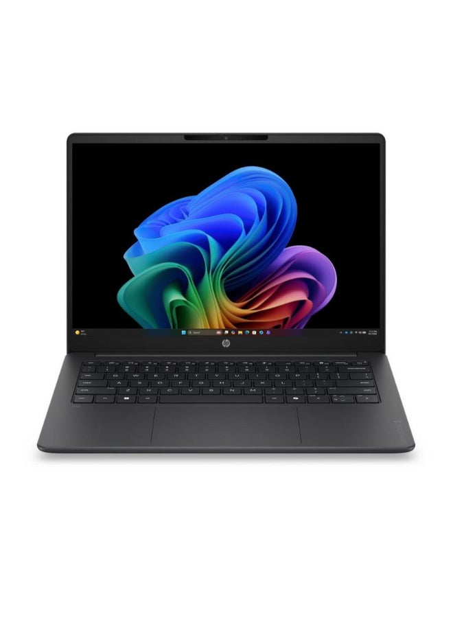 HP OmniBook 3 Laptop With 14 Inch WUXGA (1920x1200) Display, AMD Ryzen 5 Processor/8GB RAM DDR5/512GB SSD/Windows 11 Home/ English/Arabic Mica Silver - Image 1