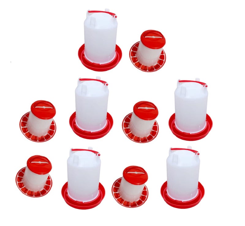 TMW TM&W Plastic Hanging Poultry Feeder Drinker for All Type Birds (Multicolor, Quantity - 30) - Image 5