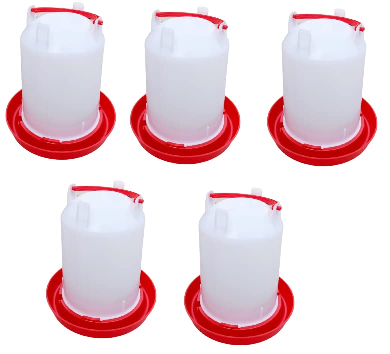 TMW TM&W Plastic Hanging Poultry Feeder Drinker for All Type Birds (Multicolor, Quantity - 30) - Image 2