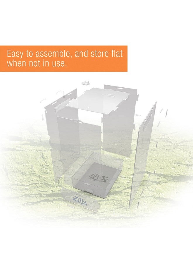 Zilla Micro Habitat Terrarium Enclosure For Small Tree Dwelling Reptiles, Amphibians, Spiders & Other Invertebrates, Small - Image 4