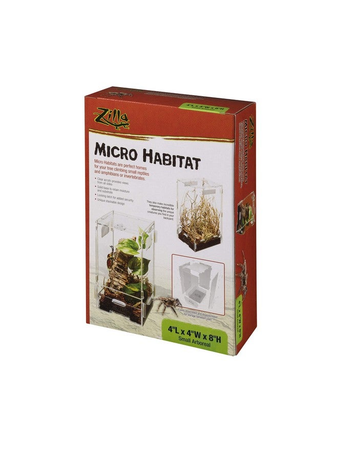 Zilla Micro Habitat Terrarium Enclosure For Small Tree Dwelling Reptiles, Amphibians, Spiders & Other Invertebrates, Small - Image 3
