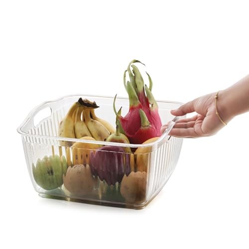 INKULTURE Fridge Storage Box For Vgetable & Fruits | Fridge Organizer For Kitchen | Refrigerator Containers | Pack of 02 - Image 4