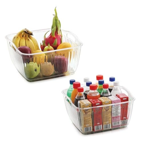 INKULTURE Fridge Storage Box For Vgetable & Fruits | Fridge Organizer For Kitchen | Refrigerator Containers | Pack of 02 - Image 5
