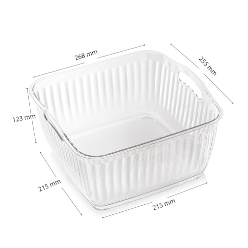 INKULTURE Fridge Storage Box For Vgetable & Fruits | Fridge Organizer For Kitchen | Refrigerator Containers | Pack of 02 - Image 3