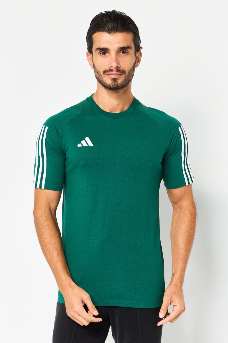 Adidas Men Sportswear Fit Short Sleeve Training T-Shirt, Green - Image 1
