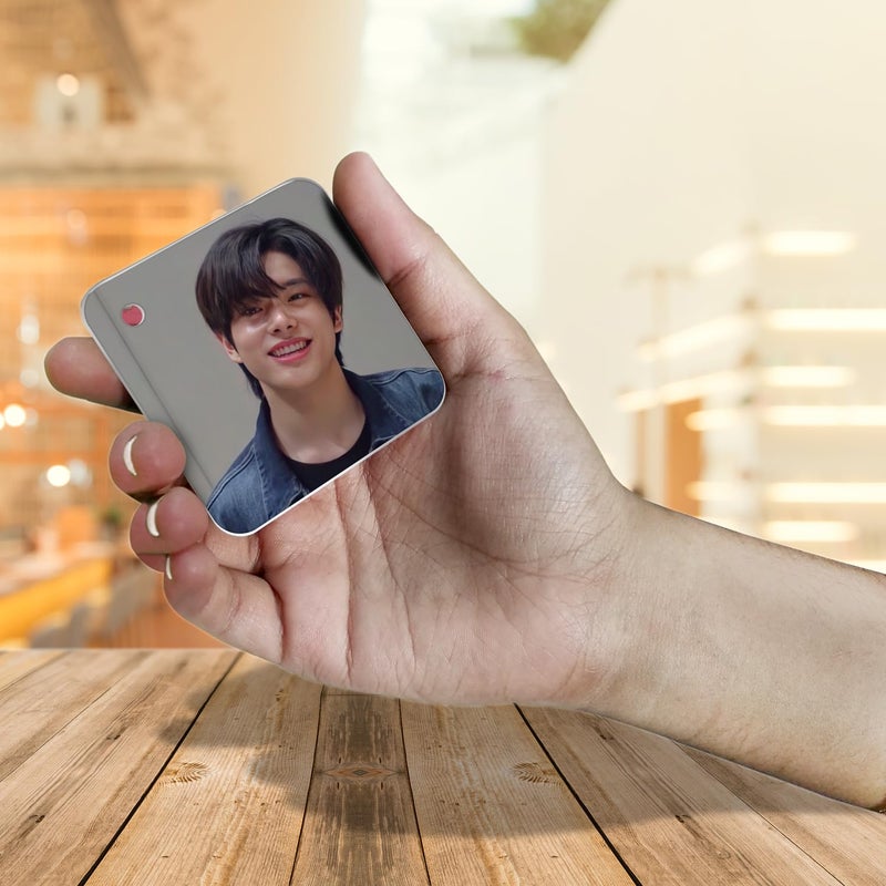 NS Trading NS Trading Enhypen Flash 1mm Thick Cards with Snap Key Ring Set of 12 Cards 24 Photos Front Back Glossy Laminated  - Image 3