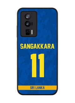 Stylizedd Cover for Xiaomi Poco F5 Pro 5G / Xiaomi Redmi K60 / Xiaomi Redmi K60 Pro Case , Rugged Black Cover, Player Name - Kumar Sangakkara, Jersey Number- 11  - Image 1