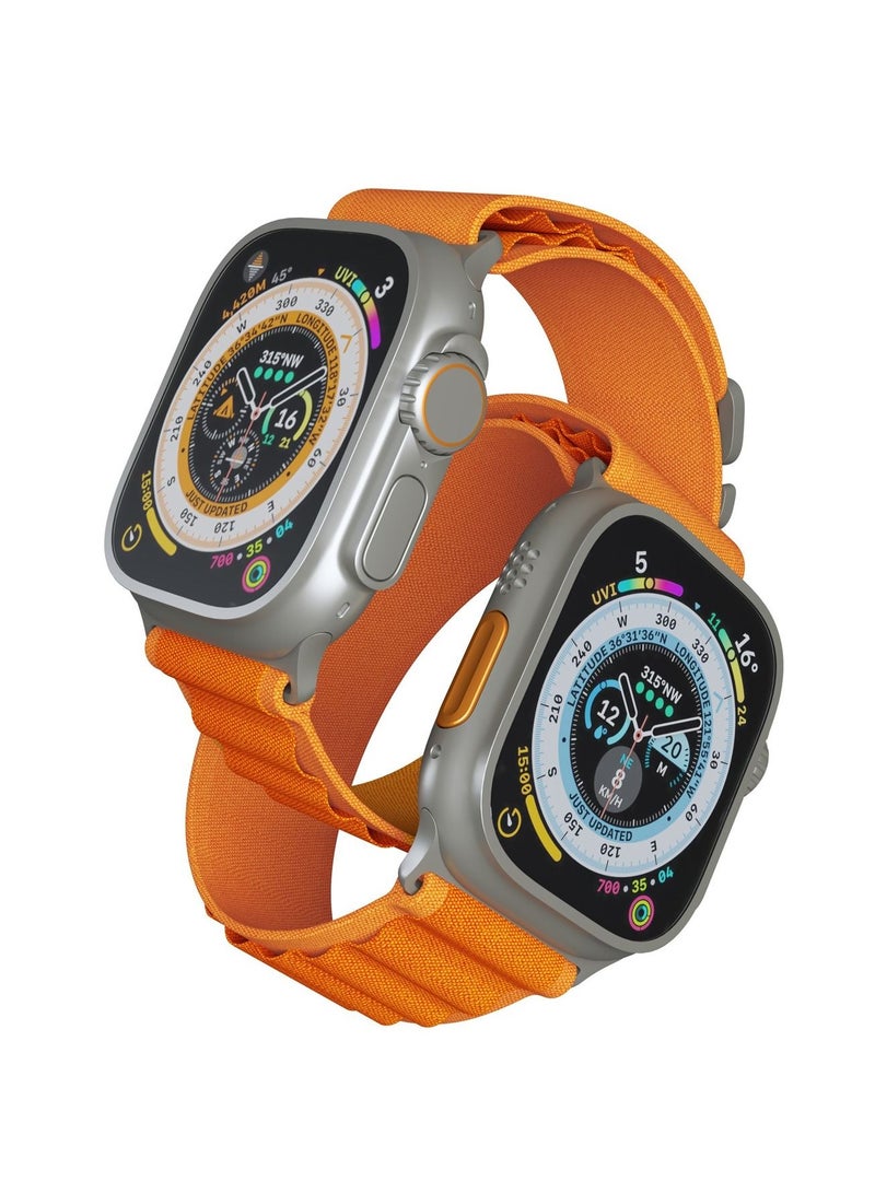 porodo Ultra Titanium Smart Watch 2.1" Wide Screen - Orange