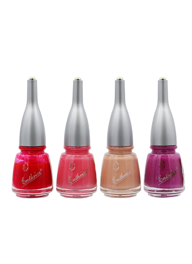 Enthrice Quick Dry Nail Polish 15ml Combo 30-36-10-17 Pack of 4 - Image 1