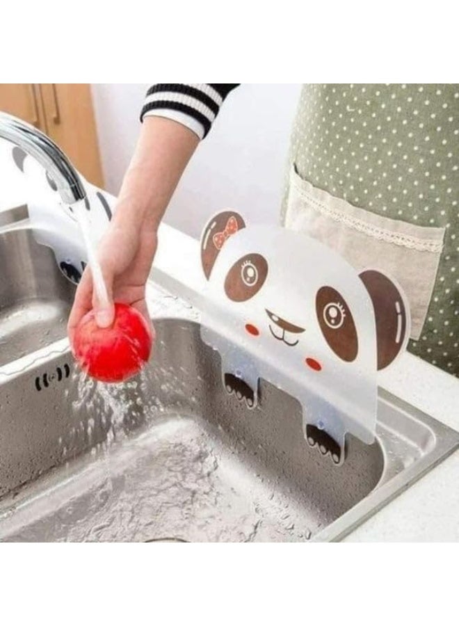 Kitchen Sink Splash Guard, Panda Design Water Barrier Shield - Image 3