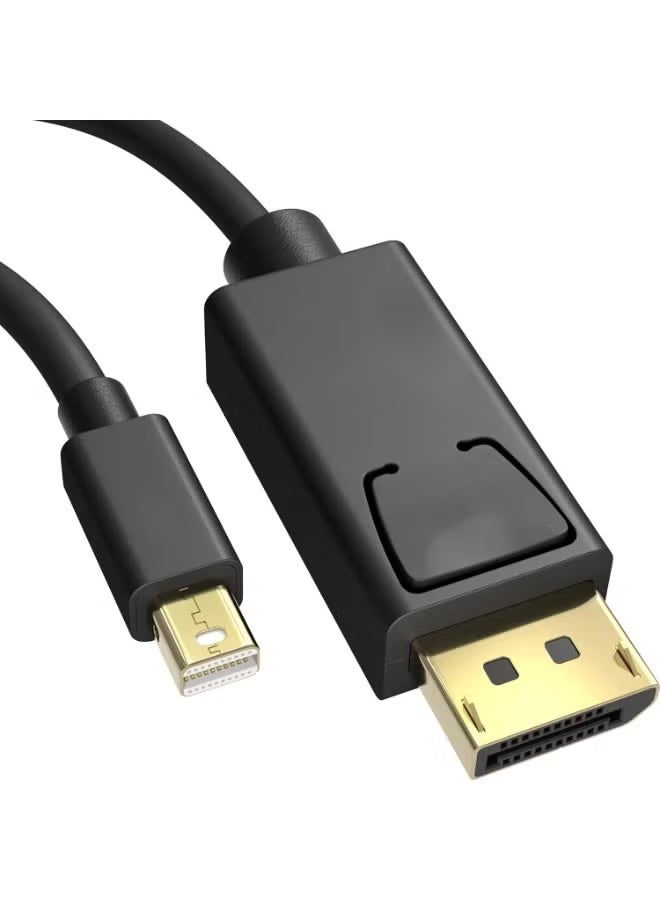 كابل Mini DisplayPort (Thunderbolt) إلى DisplayPort من KabelDirekt بطول 5 متر، إصدار DisplayPort 1.2، يدعم دقة 4K UHD بمعدل 60 هرتز، مع موصل DisplayPort بقفل لأجهزة الكمبيوتر وماك والشاشات المتوافقة - Image 3